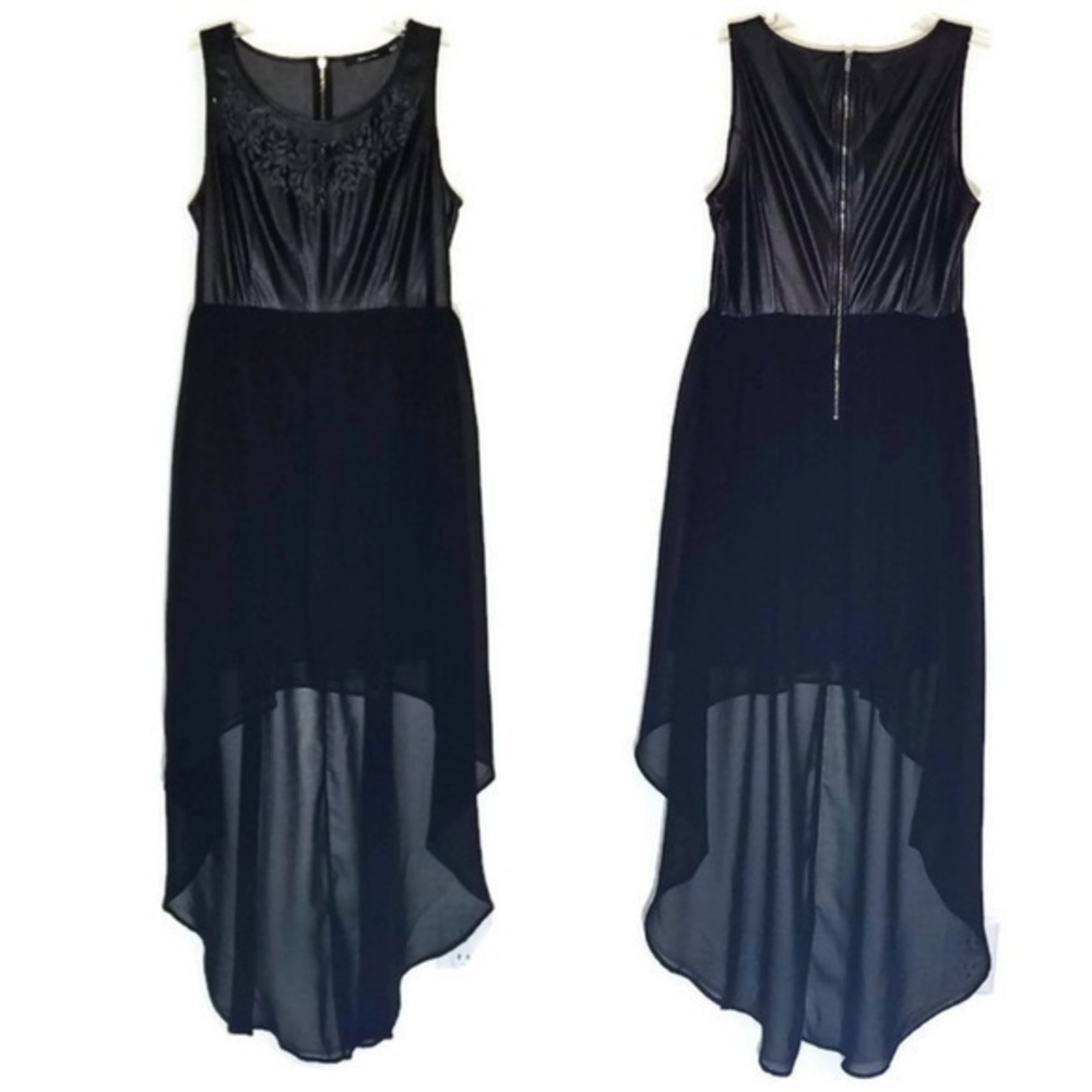 Doe & Rae high/low hem black dress Size M